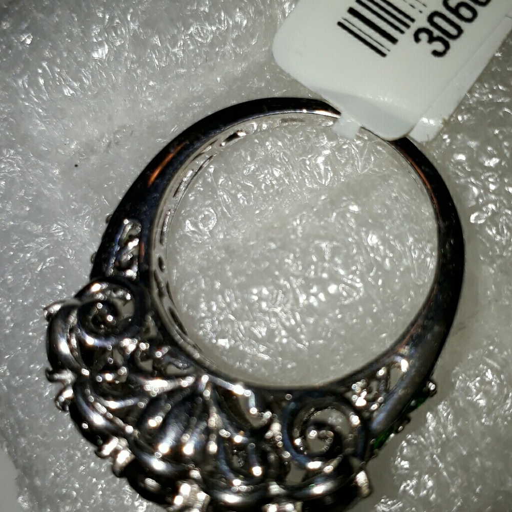 SHUNGITE & RUSSIAN DIOPSIDE RING - Picture 3 of 4